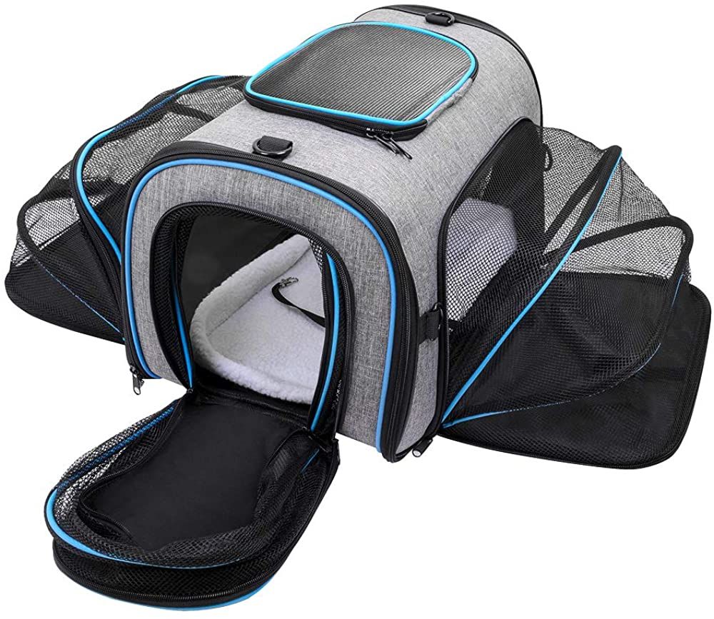 Siivton Cat Carrier, 4-Sides Expandable, Airline Approved